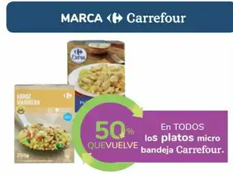Carrefour 50% Quevuelve En Todos Los Platos Micro Bandeja Carrefour oferta