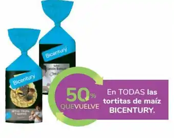 Carrefour 50% Quevuelve En Todas Las Tortitas de Maíz Bicentury oferta