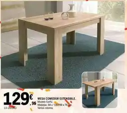 E.Leclerc Mesa comedor extensible oferta