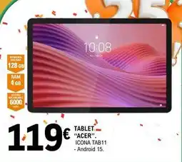 E.Leclerc Acer - tablet oferta