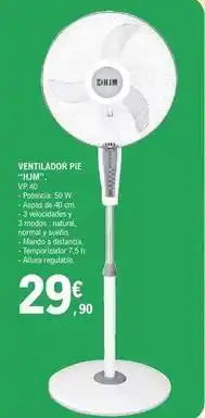E.Leclerc Hjm - ventilador pie oferta