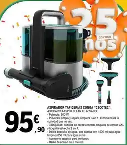 E.Leclerc Cecotec - aspirador tapicerías conga oferta