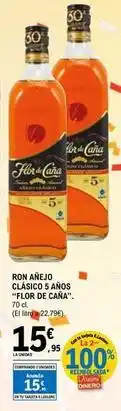 E.Leclerc Flor de caña - ron anejo clasicos 5 años oferta
