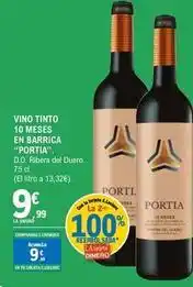 E.Leclerc Portia - vino tinto 10 meses en barrica oferta