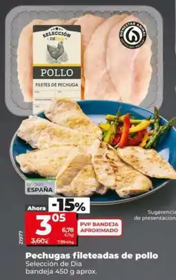 Dia Seleccion de dia - pechugas fileteadas de pollo oferta