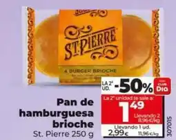 Dia St. pierre - pan de hamburguesa brioche oferta