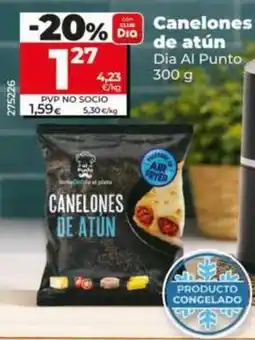 Dia Dia al punto - canelones de atún oferta