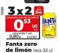 Dia Fanta zero de limón oferta