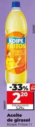 Dia Koipe fritos - aceite de girasol oferta