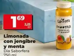 Dia Dia saborfera - limonada con jengibre y menta oferta