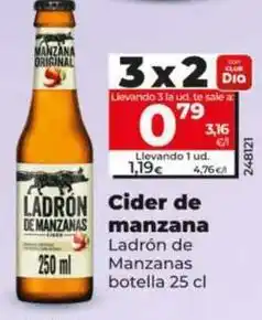 Dia Ladrón de manzanas - cider de manzana oferta