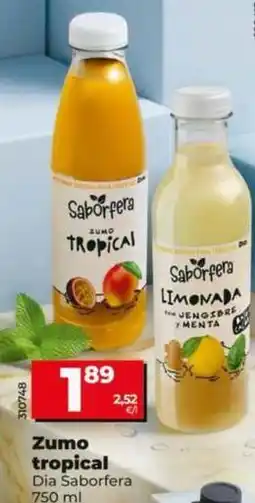 Dia Dia saborfera - zumo tropical oferta