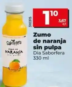 Dia Dia saborfera - zumo de naranja sin pulpa oferta