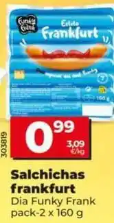 Dia Dia funky frank - salchichas frankfurt oferta
