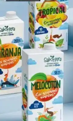 Dia Dia saborfera - bebida sin azúcar de naranja/de melocoton/tropical oferta