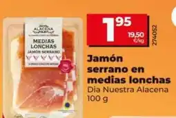 Dia Dia nuestra alacena - jamón serrano en medias lonchas oferta
