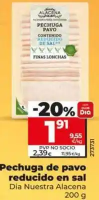 Dia Dia nuestra alacena - pechuga de pavo reducido en sal oferta