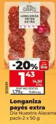 Dia Dia nuestra alacena - longaniza payés extra oferta