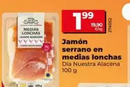 Dia Dia nuestra alacena - jamón serrano en medias lonchas oferta
