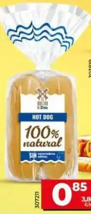 Dia El molino de dia - pan hot dog oferta