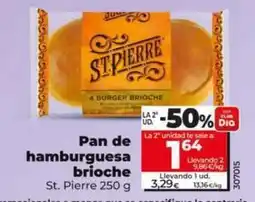 Dia St. pierre - pan de hamburguesa brioche oferta