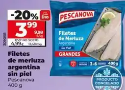 Dia Pescanova - filetes de merluza argentina sin piel oferta