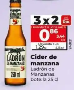 Dia Ladrón de manzanas - cider de manzana oferta