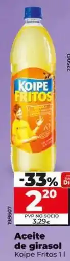 Dia Koipe - aceite de girasol fritos oferta