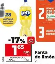 Dia Fanta - de limón oferta
