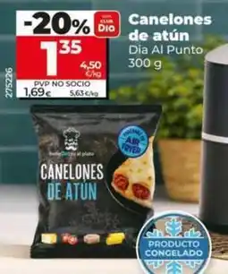Dia Dia al punto - canelones de atún oferta