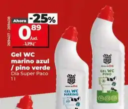 Dia Dia super paco - gel wc marino azul/pino verde oferta