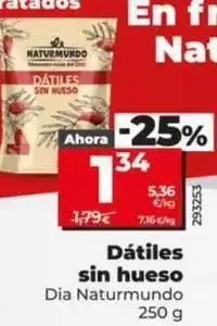 Dia Dia naturmundo - dátiles sin hueso oferta