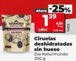 Dia Dia naturmundo - ciruelas deshidratadas sin hueso oferta