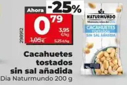 Dia Dia naturmundo - cacahuetes tostados sin sal anadida oferta