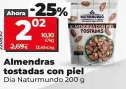 Dia Dia naturmundo - almendras tostadas con piel oferta