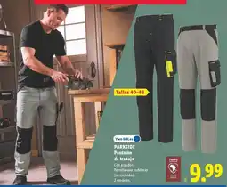 Lidl Parkside - pantalón de trabajo oferta