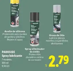 Lidl Parkside - spray lubricante oferta