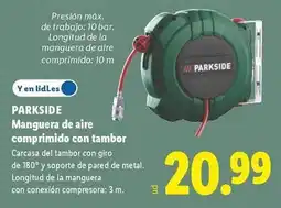 Lidl Parkside - manguera de aire comp primo con tambor oferta