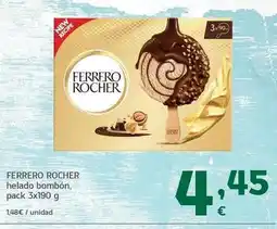 HiperDino Ferrero rocher - helado bombon oferta