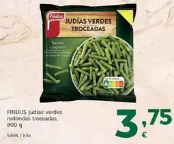 HiperDino Findus - judias verdes redondas troceadas oferta