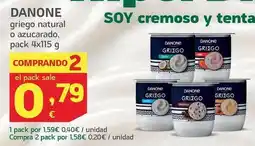 HiperDino Danone - griego natural o azucarado oferta