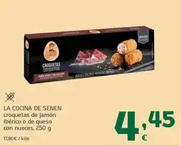 HiperDino La cocina de senén - croquetas de jamón ibérico o de queso con nueces oferta