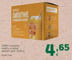 HiperDino Zumit - smoothie vitality o caribe passion oferta