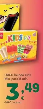 HiperDino Frigo - helado kids mix oferta