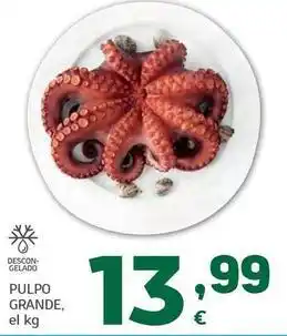 HiperDino Pulpo grande oferta