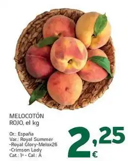 HiperDino Melocoton rojo oferta