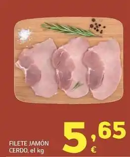 HiperDino Filete jamón cerdo oferta