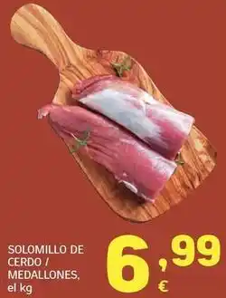 HiperDino Solomillo de cerdo / medallones oferta