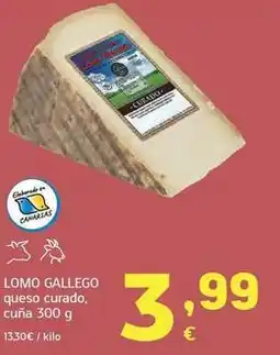 HiperDino Lomo gallego - queso curado, cuna oferta