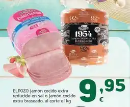 HiperDino Elpozo - jamon cocido extra reducido en sal o jamon cocido extra braseado oferta